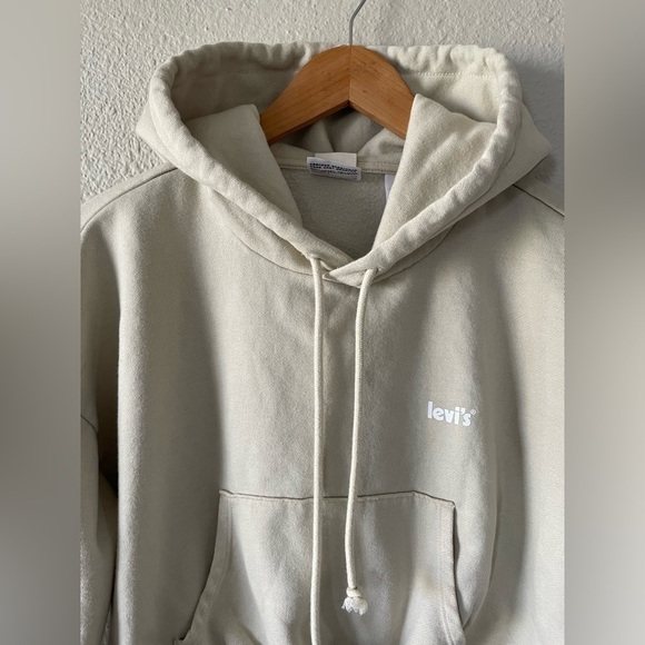 🚨Levi's Laundry Day Cropped Hoodie Sweater Women’s L Relaxed Fit Grunge Lounge - Picture 4 of 12